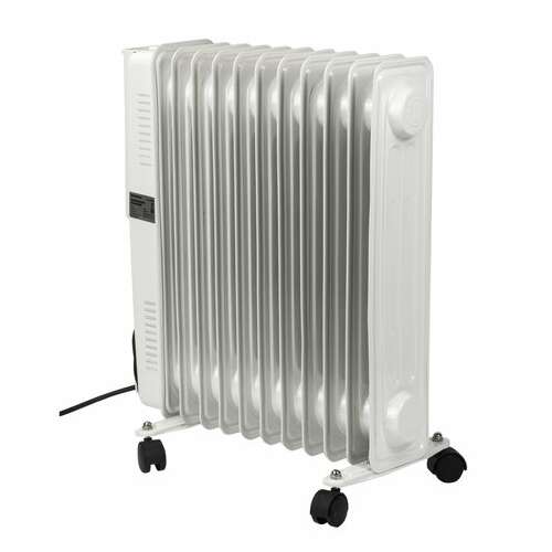  Обогреватель масляный sonnen dfs-11, 2500 вт, 11 секций, белый, 453500 | Масляные обогреватели