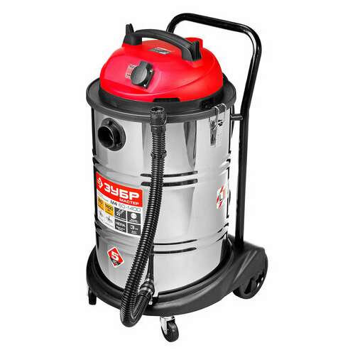  Пылесос хозяйственный зубр пу-60-1400, 1400 вт, сухая/влажная уборка, сила всасывания, пу-60-1400 м4 | Пылесосы промышленные