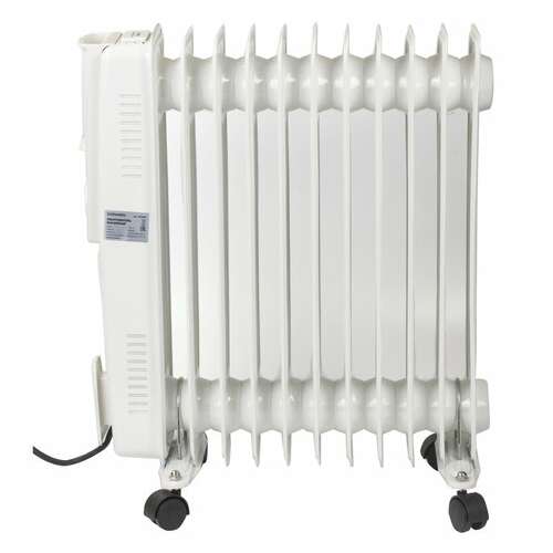  Обогреватель масляный sonnen dfs-11, 2500 вт, 11 секций, белый, 453500 | Масляные обогреватели