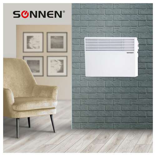  Обогреватель-конвектор sonnen x-1500, 1500 вт, напольная/настенная установка, белый, 453495 | Конвекторные обогреватели