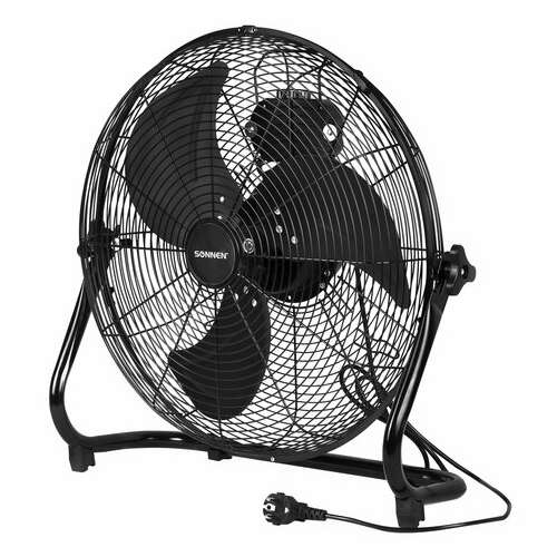  Вентилятор напольный повышенной мощности sonnen fe-45a, d=45 см, 120 вт, 3 скорости, черный, 455734 | Вентиляторы