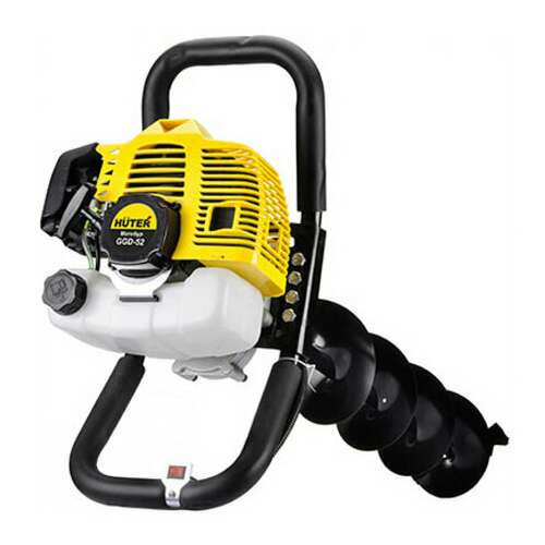 Мотобур huter ggd-52, 2,7 л.с., 8700 об/мин, объем двигателя 52 см3, 70/13/1 | Мотобуры