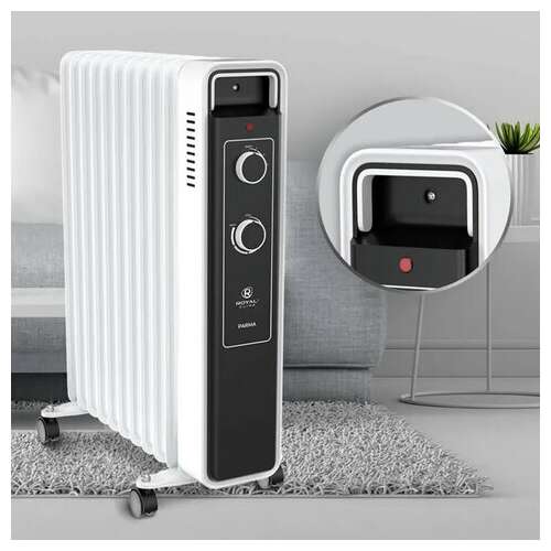  Обогреватель масляный royal clima ror-pr11-2500m, 2500 вт, 11 секций, белый | Масляные обогреватели