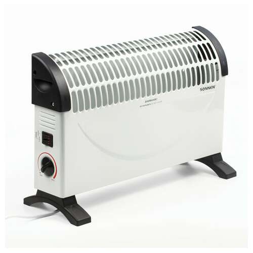  Обогреватель-конвектор sonnen y-02s, 1500 вт, 3 режима работы, белый/черный, 453494 | Конвекторные обогреватели