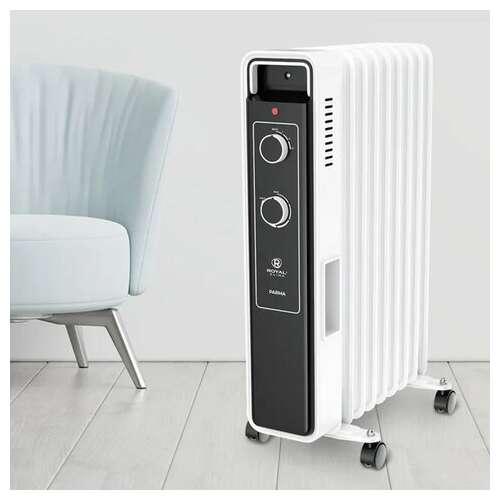  Обогреватель масляный royal clima ror-pr9-2000m, 2000 вт, 9 секций, белый | Масляные обогреватели