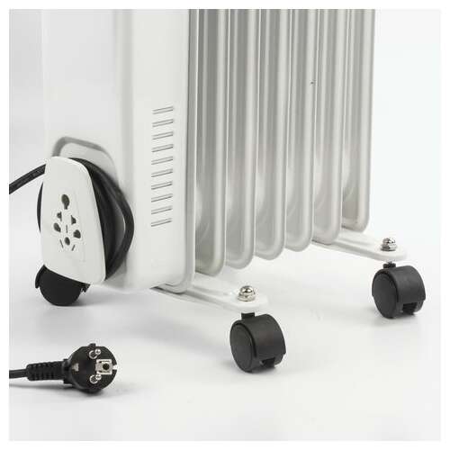  Обогреватель масляный sonnen dfs-07, 1500 вт, 7 секций, белый, 453498 | Масляные обогреватели