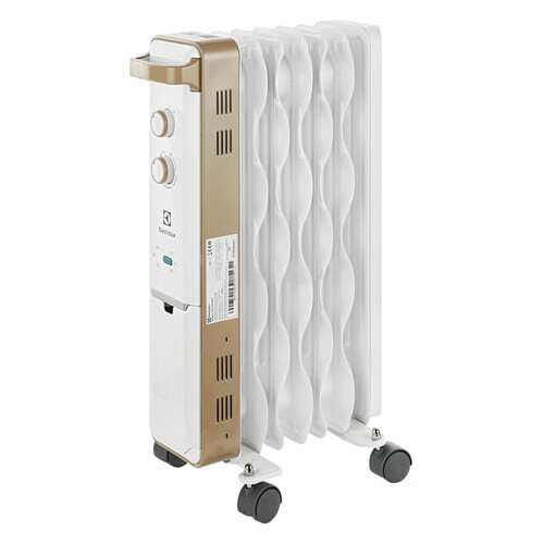 Обогреватель масляный electrolux eoh/m-9157, 1500 вт, 7 секций, белый/золотистый, нс-1100762 | Масляные обогреватели