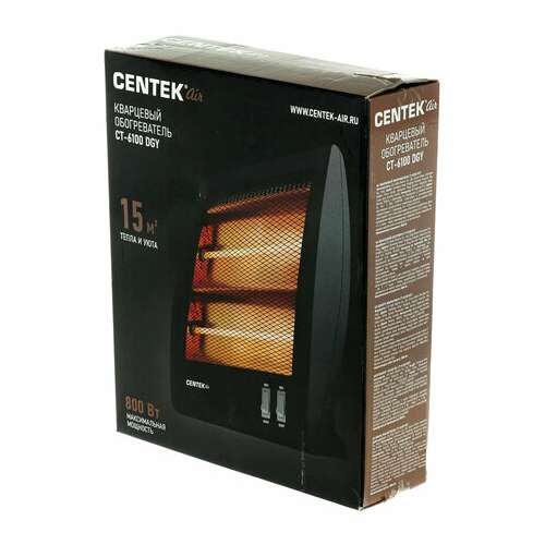  Обогреватель инфракрасный centek ct-6100 dgy, 800 вт, 2 режима, напольная установка, черный | Инфракрасные обогреватели