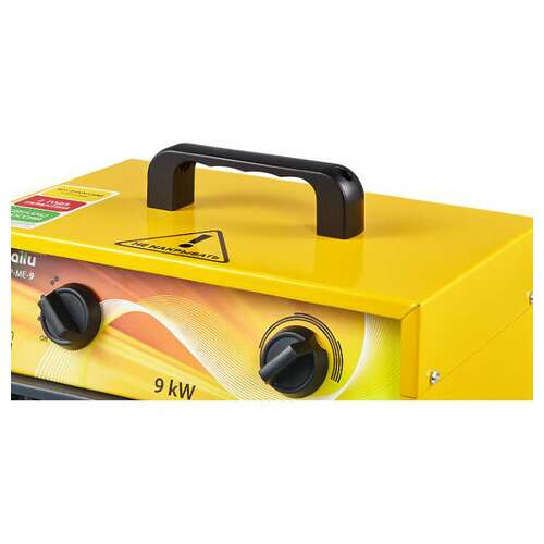  Тепловая пушка электрическая ballu bhp-me-9, 9000 вт, 380 b, терморегулятор, прямоугольная, желтая, нс-1069380 | Тепловые пушки