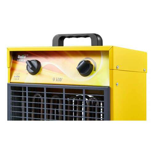  Тепловая пушка электрическая ballu bhp-me-9, 9000 вт, 380 b, терморегулятор, прямоугольная, желтая, нс-1069380 | Тепловые пушки