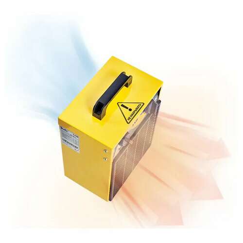  Тепловая пушка электрическая ballu bhp-me-9, 9000 вт, 380 b, терморегулятор, прямоугольная, желтая, нс-1069380 | Тепловые пушки