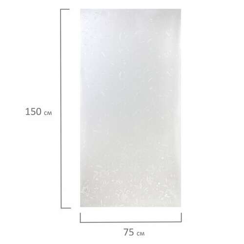  Пленка на окно самоклеящаяся статическая без клея солнцезащитная 75х150 см "флора" daswerk, 608576 | Пленки солнцезащитные для окон