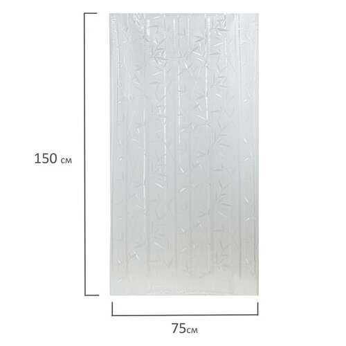  Пленка на окно самоклеящаяся статическая без клея солнцезащитная 75х150 см "бамбук" daswerk, 608579 | Пленки солнцезащитные для окон