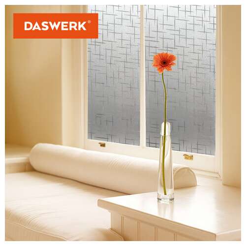 Пленка на окно самоклеящаяся статическая без клея солнцезащитная 75х150 см "штрихи" daswerk, 608578  Пленка на окно самоклеящаяся статическая без клея солнцезащитная 75х150 см "штрихи" daswerk, 608578 | Пленки солнцезащитные для окон