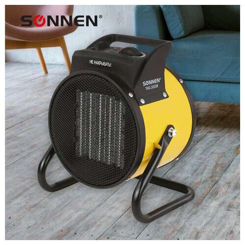  Тепловая пушка электрическая sonnen thg-3000r, 3 квт, 220в, керамический нагреватель, 456193 | Тепловые пушки