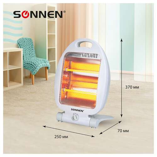  Обогреватель инфракрасный sonnen rh06, 800 вт, 2 режима работы, напольная установка, белый, 455737 | Инфракрасные обогреватели