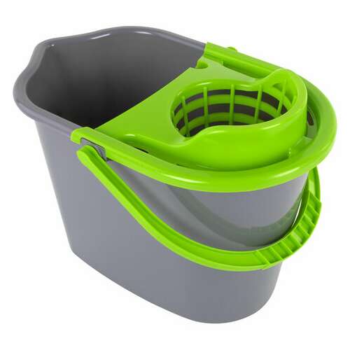  Ведро 10 л для уборки комплект с отжимом для веревочных и ленточных мопов, 24х35х24 см, york, 70020 | Ведра хозяйственные