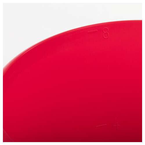  Ведро 8 л, без крышки, пластиковое, пищевое, с глянцевым узором, цвет красный, мерная шкала, laima, 603892 | Ведра хозяйственные