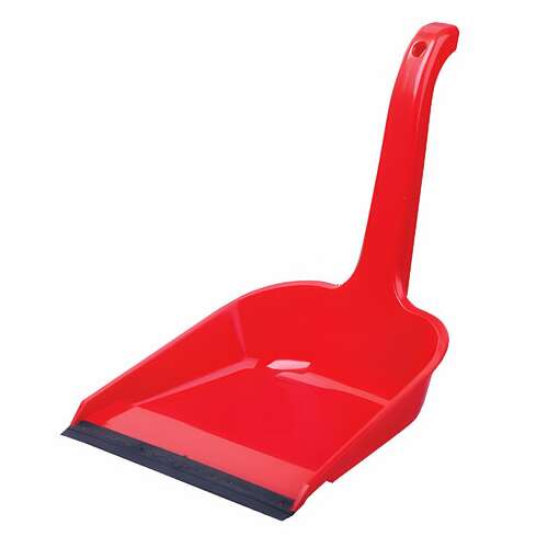  Совок для мусора, высокая рукоятка 20 см, резиновая кромка, пластик, цвет ассорти, 416, 434160065 | Совки