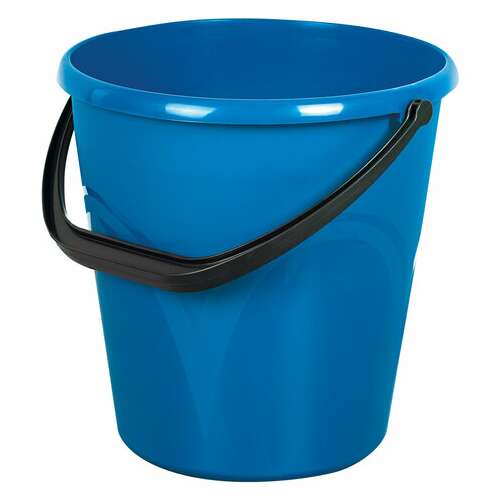  Ведро 12 л, без крышки, пластиковое, пищевое, с узором, цвет синий, мерная шкала, laima, 603894 | Ведра хозяйственные