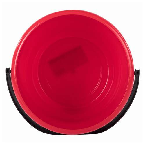  Ведро 8 л, без крышки, пластиковое, пищевое, с глянцевым узором, цвет красный, мерная шкала, laima, 603892 | Ведра хозяйственные