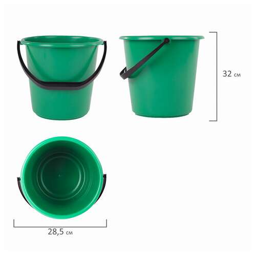 Ведро 10 л, без крышки, пластиковое, хозяйственное, усиленное, цвет ассорти, мерная шкала, laima, 603895  Ведро 10 л, без крышки, пластиковое, хозяйственное, усиленное, цвет ассорти, мерная шкала, laima, 603895 | Ведра хозяйственные