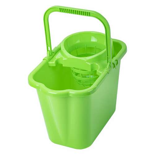  Ведро 9,5 л для уборки комплект с отжимом (сетчатый) пластик, для веревочных и ленточных мопов, idea, м 2421 | Ведра хозяйственные