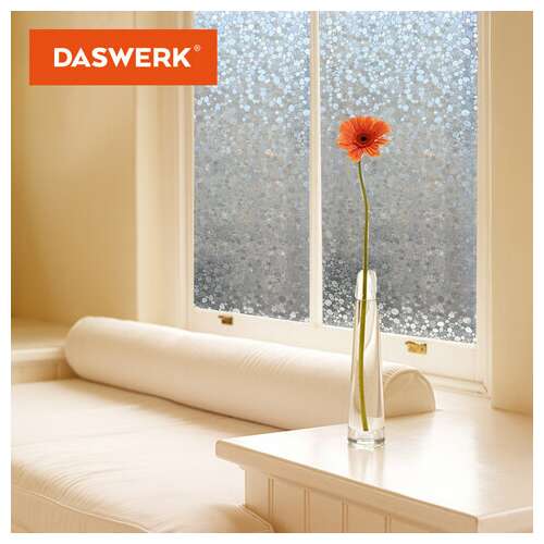  Пленка на окно самоклеящаяся статическая без клея солнцезащитная 75х150 см "галька" daswerk, 608584 | Пленки солнцезащитные для окон