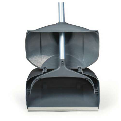  Совок для мусора + щетка, закрывающаяся крышка, рукоятки 94 см, серый, laima professional, 601508 | Совки