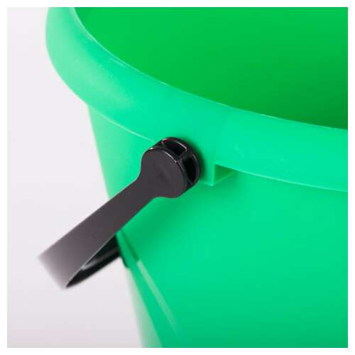  Ведро 10 л, без крышки, пластиковое, пищевое, с глянцевым узором, цвет зеленый, мерная шкала, laima, 603893 | Ведра хозяйственные