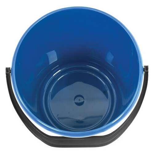  Ведро 12 л, без крышки, пластиковое, пищевое, с узором, цвет синий, мерная шкала, laima, 603894 | Ведра хозяйственные