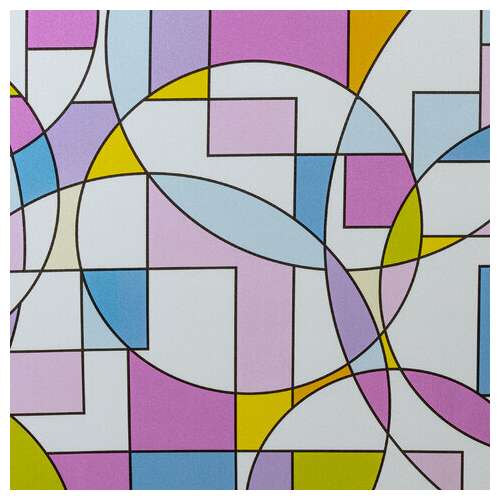  Пленка на окно самоклеящаяся статическая без клея солнцезащитная 75х150 см "абстракт" daswerk, 608585 | Пленки солнцезащитные для окон