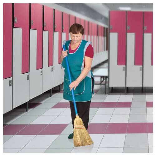  Веник-метла сорго laima 1, натуральный, прошивной, с деревянным черенком 95 см, средний, 360х280 мм, 601336 | Веники