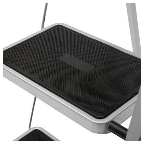 Стремянка стальная класс плюс, 2 широкие ступени 20х30 см, верхняя площадка 45 см, до 120 кг, 123302  Стремянка стальная класс плюс, 2 широкие ступени 20х30 см, верхняя площадка 45 см, до 120 кг, 123302 | Лестницы и стремянки