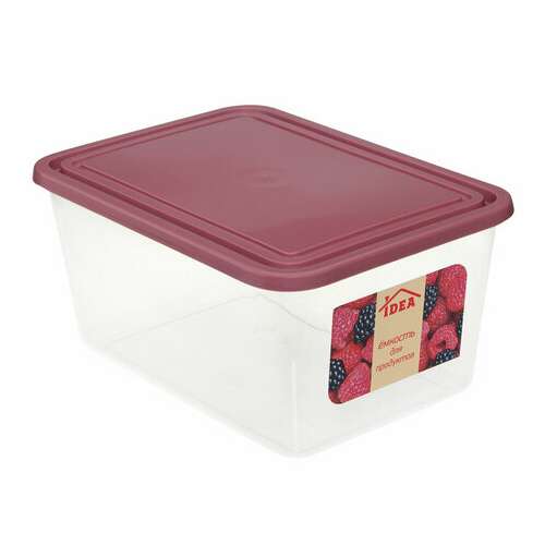  Контейнер 2 л, с крышкой, герметичный, универсальный, хранение и свч, 10х15х20,5 см, idea, м 1453 | Контейнеры для хранения и свч