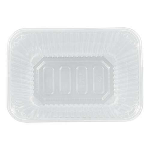  Одноразовый контейнер 2000 мл, комплект 100 шт., без крышки, 186х132 мм прозрачные, пп, юпласт, юупм3323 | Контейнеры одноразовые