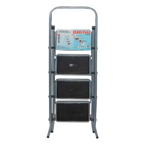 Стремянка стальная класс плюс, 4 широкие ступени 20х30 см, верхняя площадка 91 см, до 120 кг, 123304  Стремянка стальная класс плюс, 4 широкие ступени 20х30 см, верхняя площадка 91 см, до 120 кг, 123304 | Лестницы и стремянки