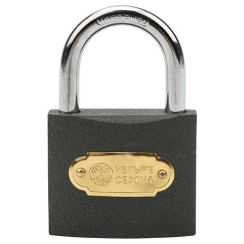  Замок навесной, ширина 50 мм, чугун, дужка d-7,4 мм, английский, 3 ключа, в блистере, 79-0005 | Замки навесные