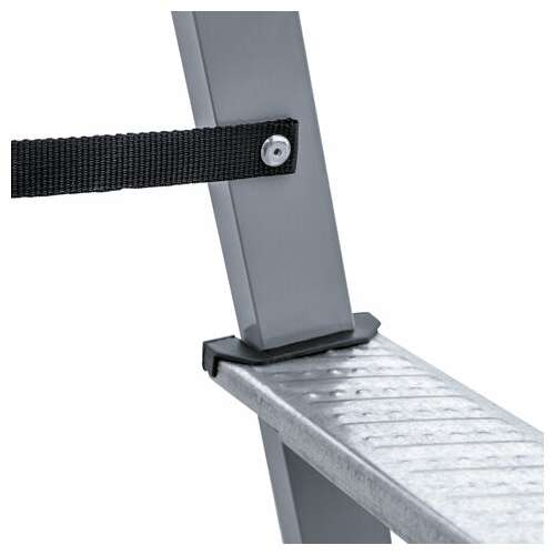  Стремянка стальная двухсторонняя 2х3 ступени, высота площадки 0,66м, алюминиевая площадка 35х16см, до 150кг, вес 4,2кг новая высота, 1160203 | Лестницы и стремянки