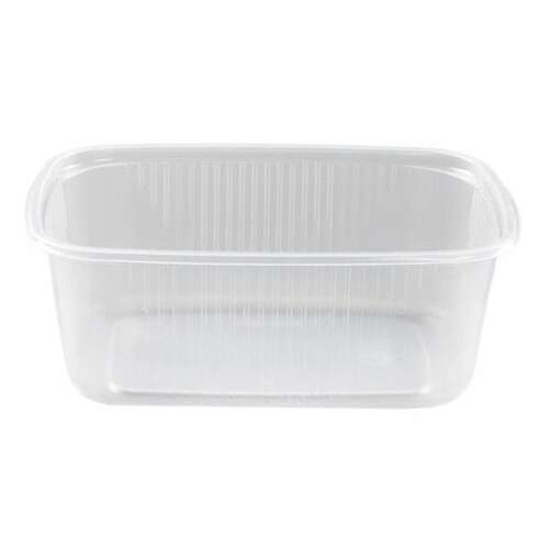  Одноразовый контейнер 250 мл, комплект 100 шт., без крышки, 108х82 мм прозрачные, пп, юпласт, юупм2614 | Контейнеры одноразовые