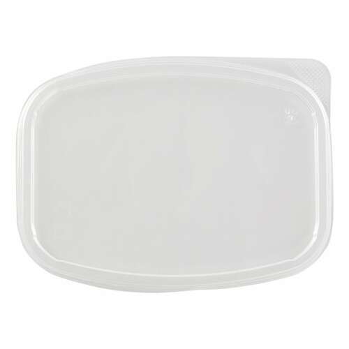  Крышка для одноразового контейнера 138х102 мм, комплект 100 шт., прозрачные, пп, юпласт, юупм3318 | Контейнеры одноразовые