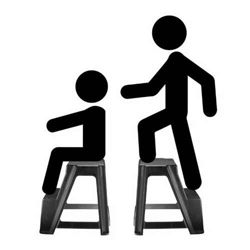  Стремянка-табурет, 2 ступени, стационарная, пластиковая, нагрузка 120 кг, вес 2,4 кг, черная, idea, м 2296 | Лестницы и стремянки