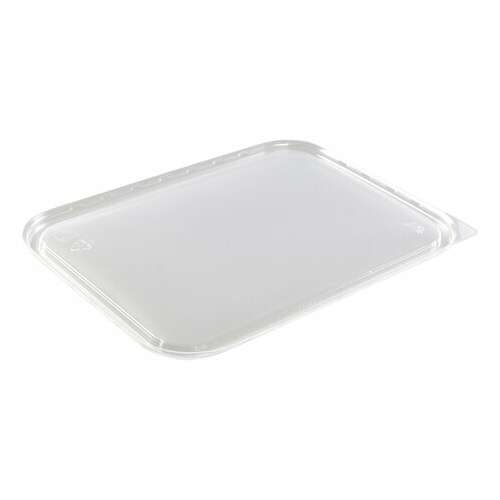  Крышка для одноразового контейнера 186х132 мм, комплект 50 шт., прозрачные, пп, юпласт, юупм3352 | Контейнеры одноразовые
