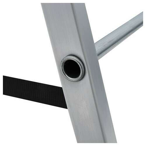  Стремянка алюминиевая 4 ступени, высота площадки 0,82м, дуга безопасности 0,6м, площадка 26х26см, до 150кг, вес 3,5кг, новая высота, 1110104 | Лестницы и стремянки