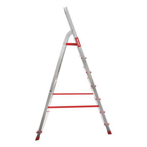  Стремянка алюминиевая 7 стандартных ступеней 9 см, площадка 1,5 м, нагрузка 225 кг, вес 7 кг, новая высота, 3110107 | Лестницы и стремянки