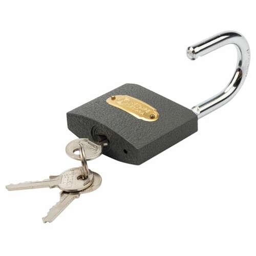  Замок навесной, ширина 60 мм, чугун, дужка d-8,4 мм, английский, 3 ключа, в блистере, 79-0006 | Замки навесные