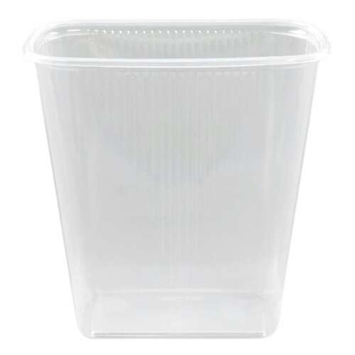  Одноразовый контейнер 500 мл, комплект 100 шт., без крышки, 108х82 мм прозрачные, пп, юпласт, юупм2595 | Контейнеры одноразовые