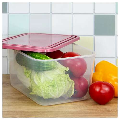  Контейнер 4 л, с крышкой, герметичный, универсальный, хранение и свч, 12,5х19х25 см, idea, м 1455 | Контейнеры для хранения и свч