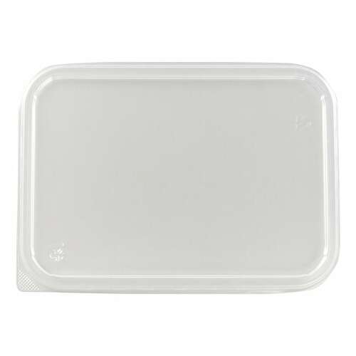  Крышка для одноразового контейнера 186х132 мм, комплект 50 шт., прозрачные, пп, юпласт, юупм3352 | Контейнеры одноразовые