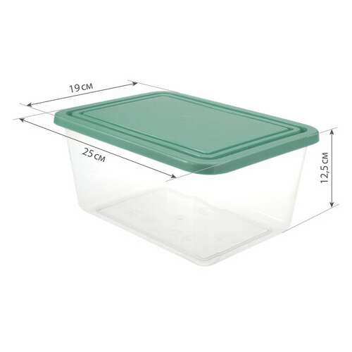  Контейнер 4 л, с крышкой, герметичный, универсальный, хранение и свч, 12,5х19х25 см, idea, м 1455 | Контейнеры для хранения и свч